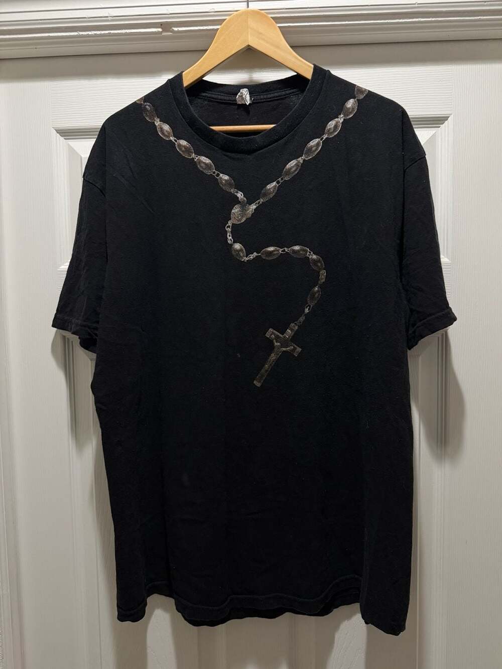 VTG Jesuscristo Jesus Christian Crown of Thorns Blood Sin Rap Tee T-Shirt XL